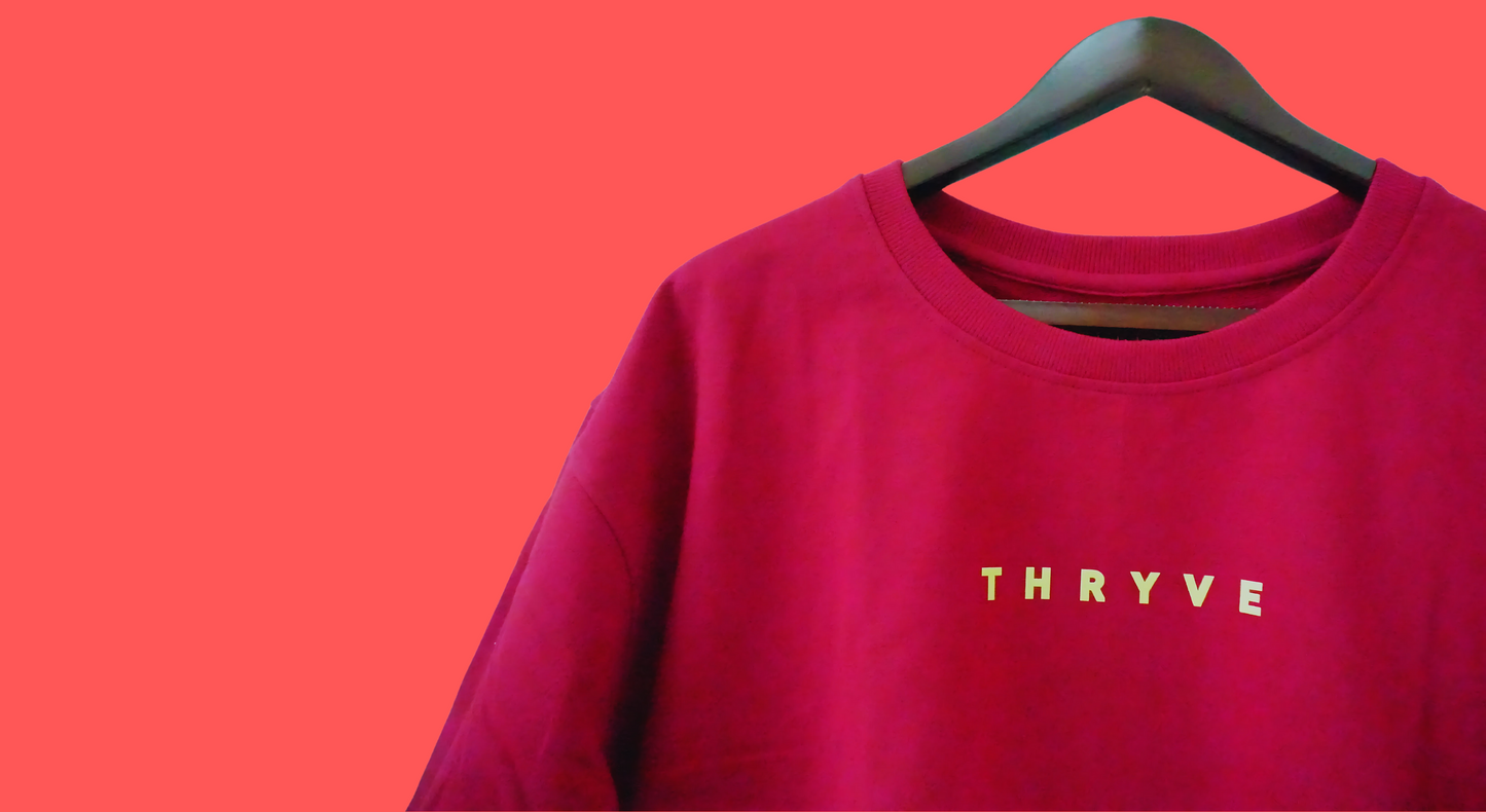 Poppy Red Unisex Oversized T-Shirt – Bold Spiral Print | ₹549 (₹100 Off)