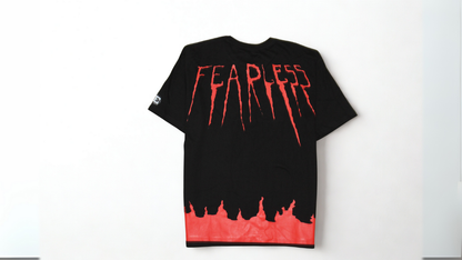 Thryve Fearless Black Oversized T-Shirt – Unisex Streetwear Graphic Tee