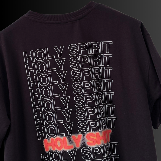Holy Spirit Oversized Graphic T-Shirt – Edgy Streetwear for Men & Women | Bold Back Print Tee
