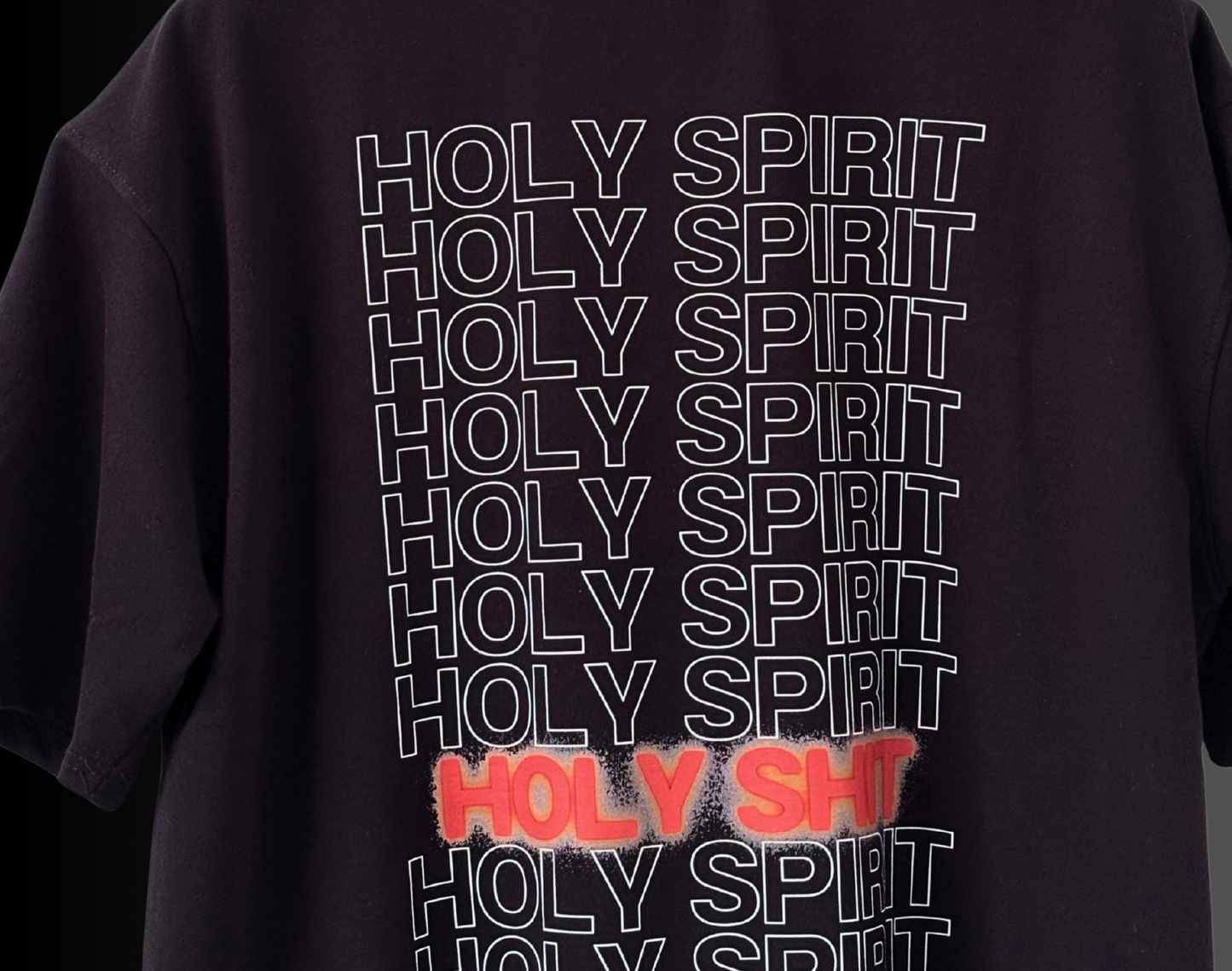 Holy Spirit Oversized Graphic T-Shirt – Edgy Streetwear for Men & Women | Bold Back Print Tee