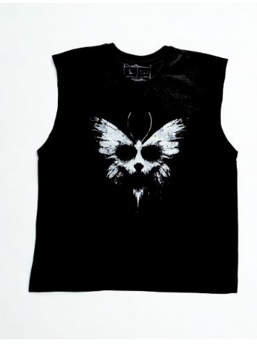 Thryve Black Muscle Fit Graphic Tee – Premium Streetwear Sleeveless T-Shirt Unisex