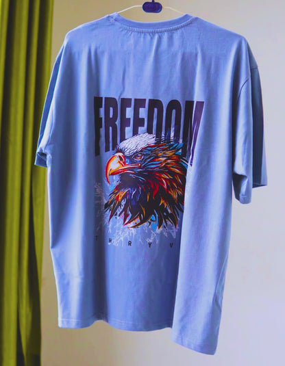 Buy Unisex Oversized T-Shirt-Freedom Eagle Bold & Powerful Streetwear